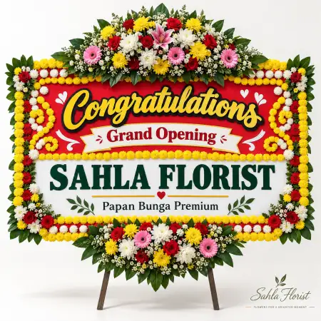Papan Bunga Ucapan Selamat Cicalengka