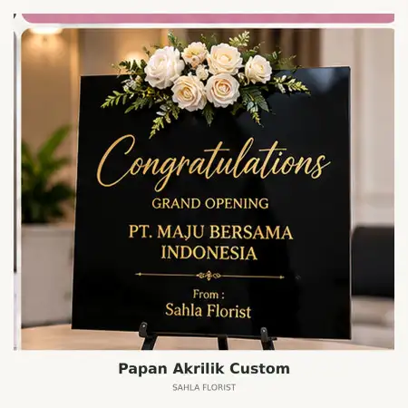 Papan Bunga Akrilik Cicalengka